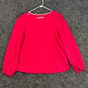 Boden Women's Pink‎ Long Sleeve Puff Sleeve Top UK 16 US 12